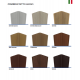 porta a soffietto semi trasparente