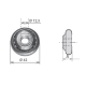 Supporto a cassonetto con collo da 8cm
